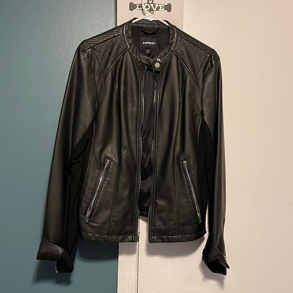 Express Double Perplum minus the leather Jacket